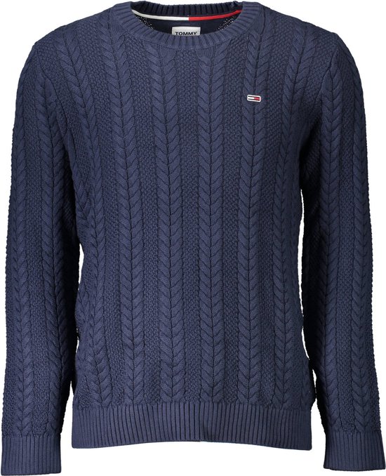 Tommy Jeans Tjm Regular Cable Sweater Pulls & Gilets - Bleu Foncé