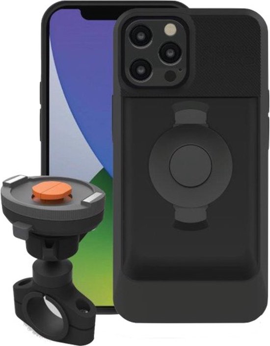 Yoke 40 Motorcycle Nut Mount & TiGRA FITCLIC Neo DRY Case for iPhone 8 (sku 46866)