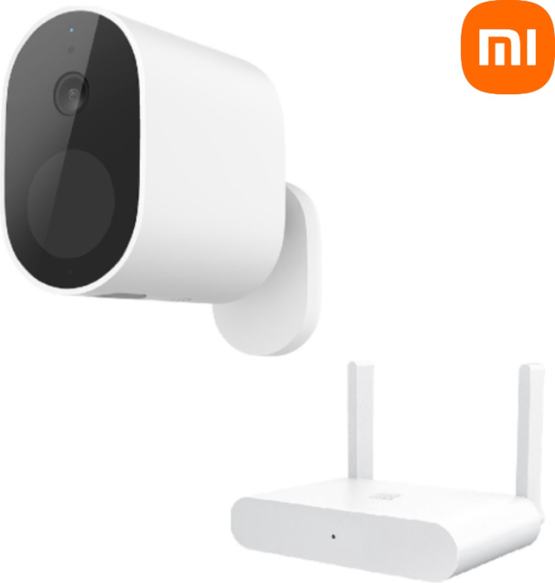 Xiaomi Beveiligingscamera Set voor Binnen en Buiten Wi-Fi Security camera Indoor and Outdoor 1080p (1x camera, 1x Basisstation) - Wit