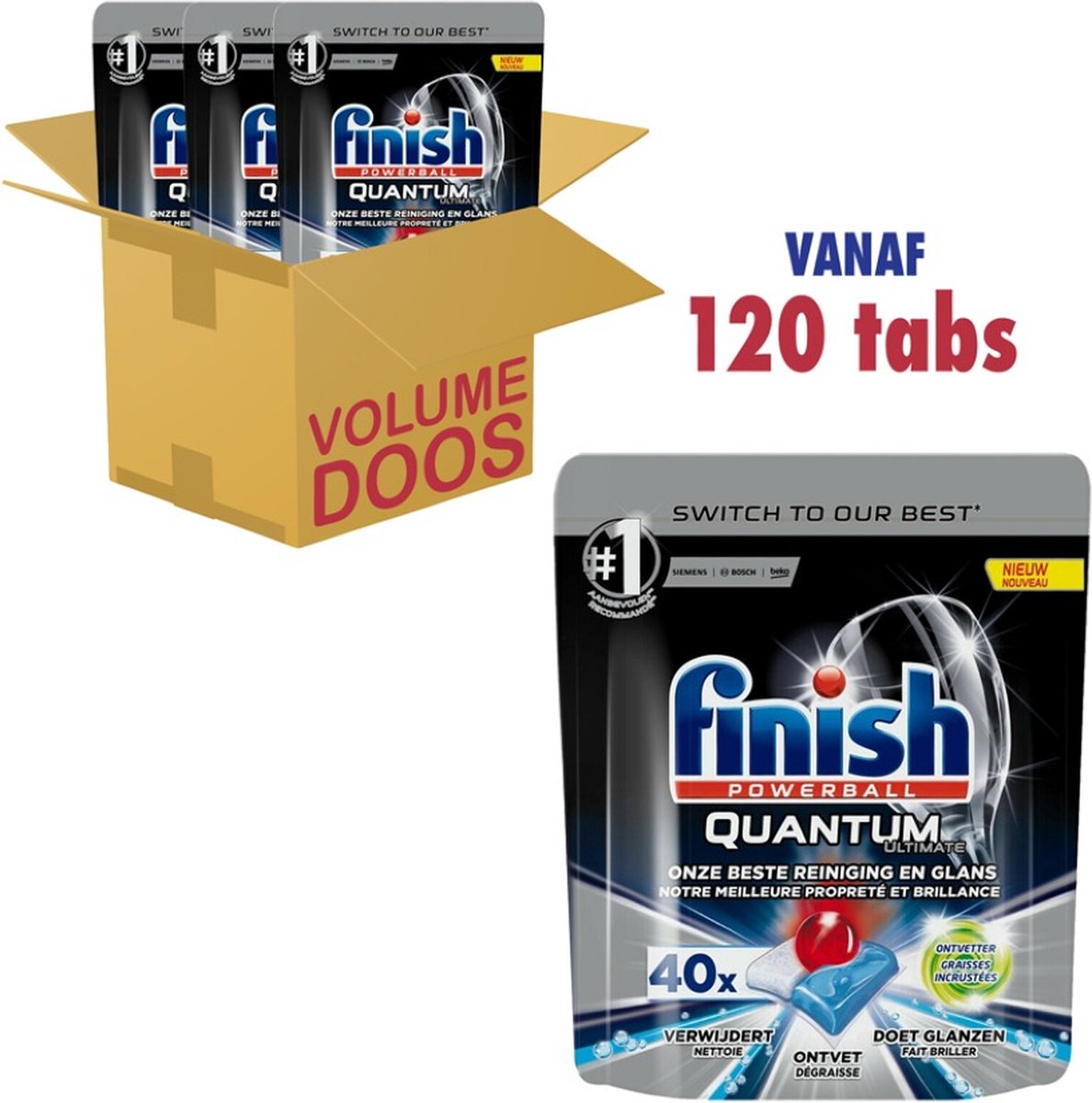 Finish Powerball Quantum Ultimate Afwastabs (3 x 40 tabs) bol