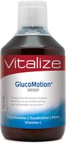 Vitalize GlucoMotion Siroop 500 ml - Glucosamine, Chondroïtine en MSM in vloeibare vorm - Activeert de natuurlijke energie in het lichaam