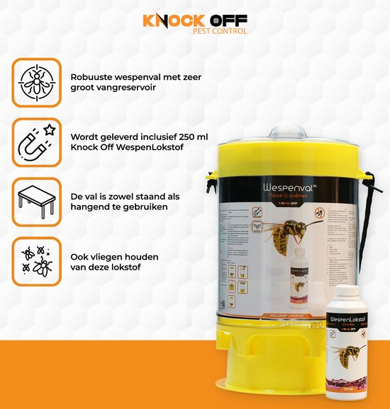 Wespenval met 2 x 50ml lokstof