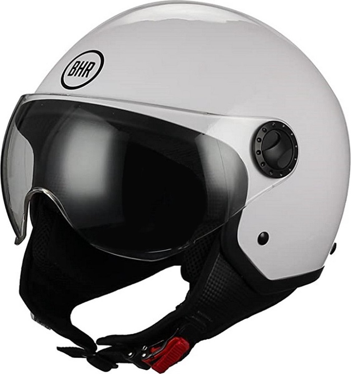 BHR 801 vespa helm met vizier | wit | maat S