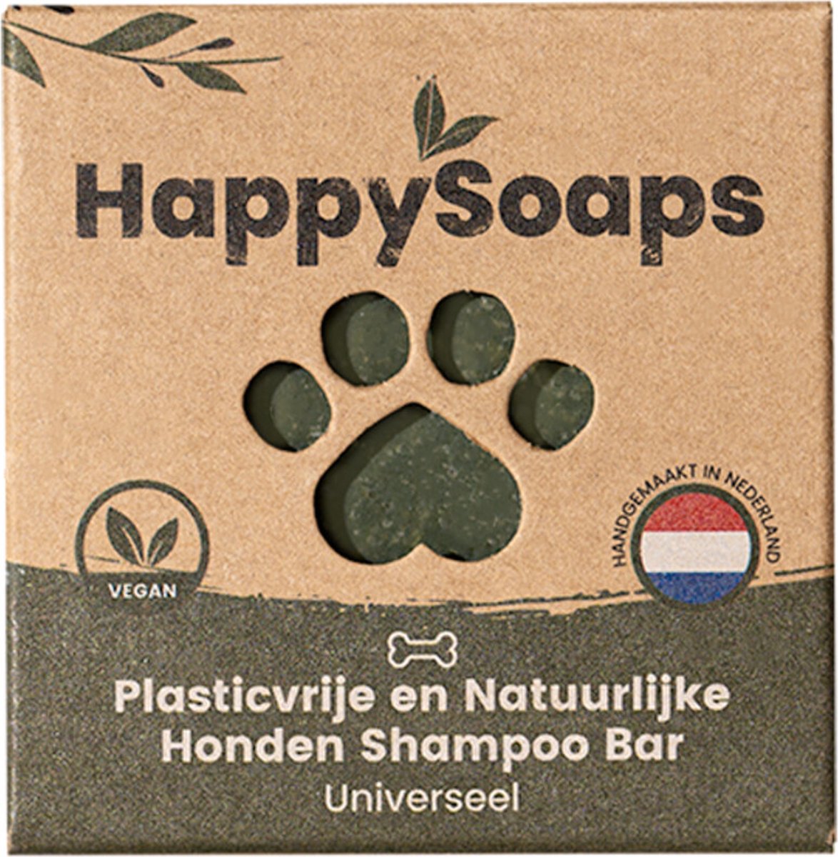 6x HappySoaps Honden Shampoo Bar Universeel 70 gr