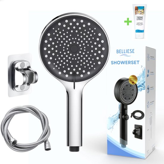 Belliese Wellness Douchekop Waterbesparend Douchekop met slang