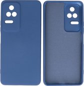 Xiaomi Poco F4 Hoesje - 2.0mm Dikke Fashion Telefoonhoesje Backcover - Siliconen Hoesje - Navy