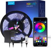 Led strip - 10 meter - RGB - met afstandsbediening & telefoon app - dimbaar - smart LED light verlichting - timer en muziek modus - Led Lights