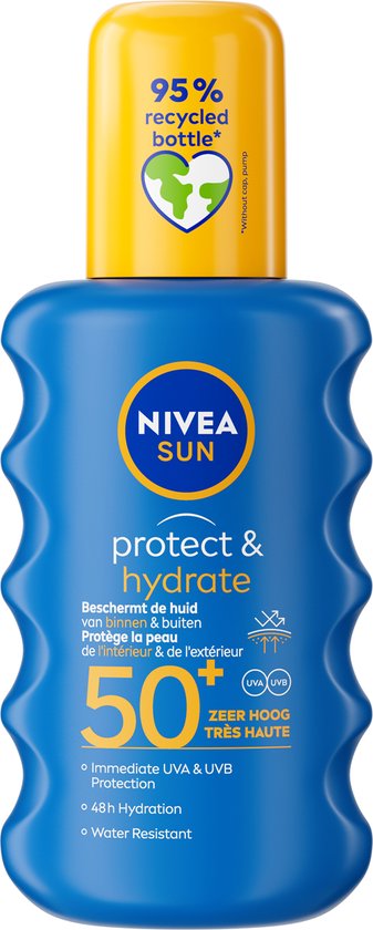NIVEA SUN Zonnebrand Spray Protect & Hydrate SPF 50+ - 200 ml