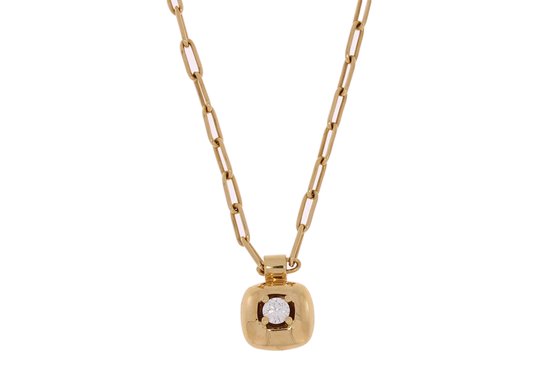 Roségouden collier 18 karaat - diamant hanger - ROOS 081AN12R18 - sale Juwelier Verlinden St. Hubert - van €1985,- voor €1549,-