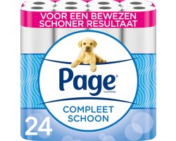 Page toiletpapier - 24 rollen - Compleet Schoon wc papier - met een vleugje katoen