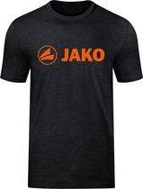 Jako - T-shirt Promo - Zwart Oranje T-shirt Heren-XXL