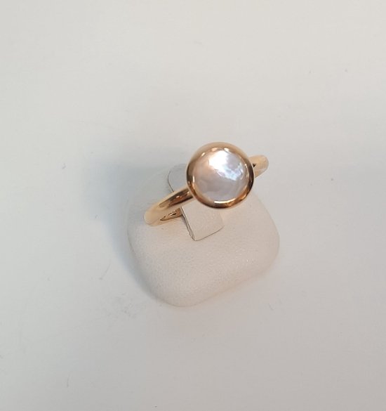 T-Jewelry – roségouden ring - 18karaat – kleursteen - uitverkoop Juwelier Verlinden St. Hubert - van €1095,- voor €899,-