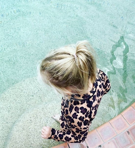 Piikaboo - UV swimsuit leopard - 6-12 maanden - waterpret -zwempak - UV bescherming - leopard - panterprint