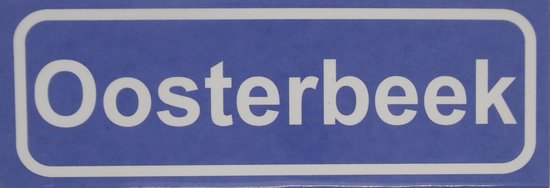 Aimant de réfrigérateur panneau de nom de lieu Oosterbeek.