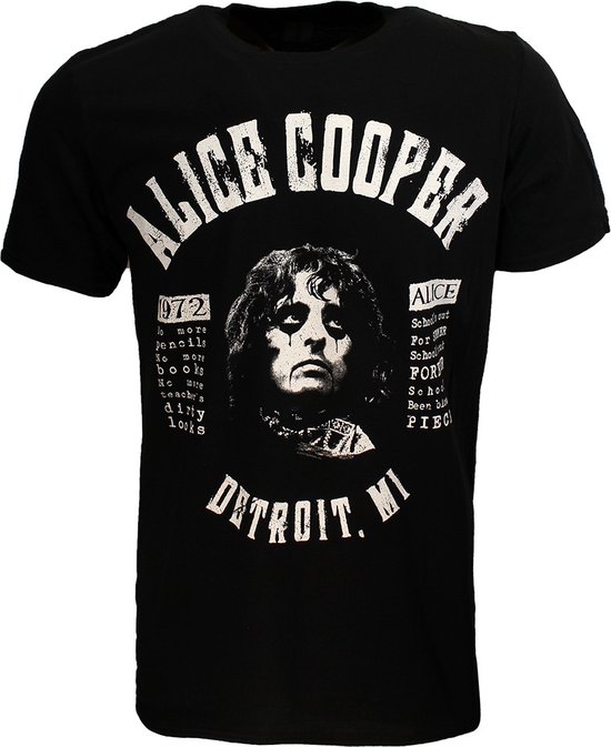 Alice Cooper School's Out Lyrics T-shirt - Merchandise officiel