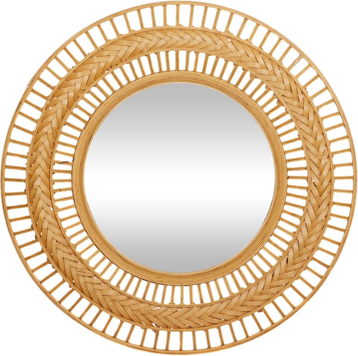 Woonexpress Spiegel Romee - Rotan - Naturel - 70 x 70 x 6 cm (BxHxD ...
