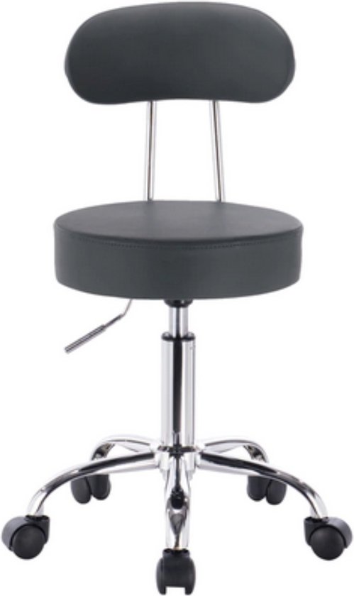 Stapelbare kruk met een zithoogte van 45cm en een zwart frame Stapelbare kruk met een zithoogte van 45cm en een zwart frame