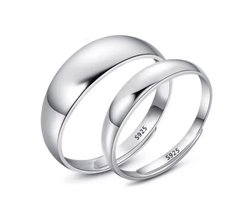 Ring dames | ringenset dames | zilveren ringen set dames | minimalistische ring | zilver 925 plated | one size ringen | cadeau voor vrouw | liefdescadeau | verlovingsringen | trouwringen | valentijn | valentijnscadeautje