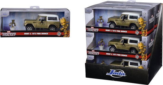 Foto: Jada toys marvel guardians of the galaxy groot 1973 ford bronco 1 32 schaalmodel metaal die cast speelgoedvoertuig