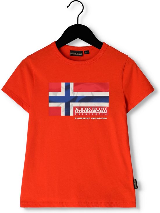 Napapijri K S-zamora Polo's & T-shirts Jongens - Polo shirt - Rood - Maat 128