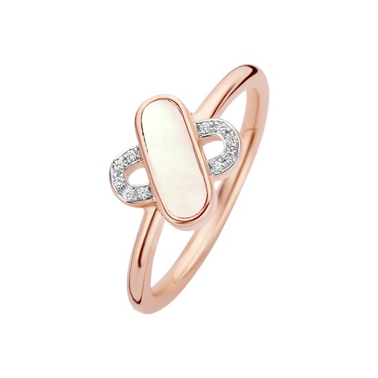 Roségouden ring - 18 karaat – T-Jewelry TR1157SCP – diamant - uitverkoop Juwelier Verlinden St. Hubert - van €1195,- voor €979,-