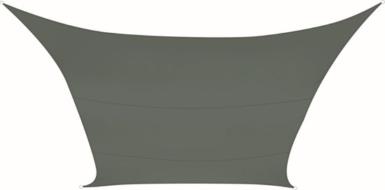 Perel Schaduwdoek, waterafstotend, 5 x 5 m, 160 g/m², polyester, vierkant, groengrijs