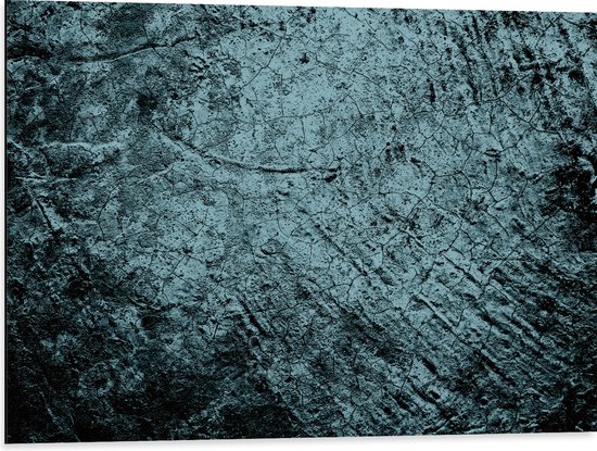 Dibond - Textuur in Rots - 80x60 cm Foto op Aluminium (Wanddecoratie van metaal)