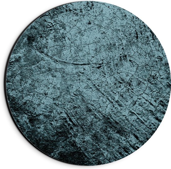 Dibond Muurcirkel - Textuur in Rots - 20x20 cm Foto op Aluminium Muurcirkel (met ophangsysteem)