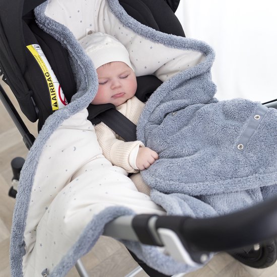 BEMINI Voetenzak - Biside 0-12m - Zacht comfort - Stone van Bemini — afbeelding 5