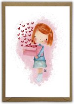 Valentijnskaartenpakket - 12 handgetekende kaartjes