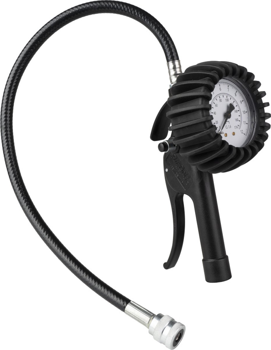 Bandenpomp - JWL - 63mm - compressor accessoires - auto en motor - Schräderkoppeling - snelkoppeling