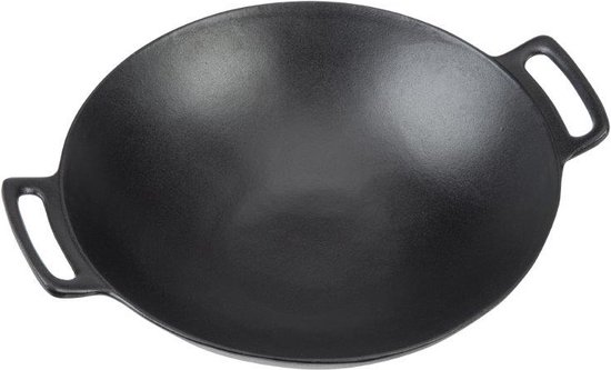 De Friedewald Gietijzeren Wok met Deksel, Geschikt voor