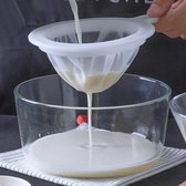 Fijne Zeef - Mesh Keuken Ultra - Ultra-fijne Bolzeef - Vergiet - Keuken Accessoires - Nylon Mesh Filter Lepel Voor Geschikt Voor Sojamelk koffie Melk Yoghurt - Zeef