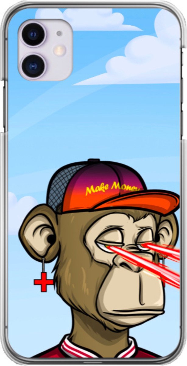 Phonegoat NFT Art iPhone 12 Case Monkey x Laser