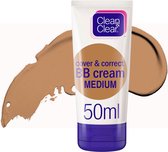 Clean & Clear BB Cream Medium - Oil Free - 50 ml - Olie Vrije BB Creme - Verstopt de Poriën Niet