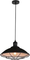 Homestyle Pro Mk106-Bb IndustriËLe Hanglamp 40X25 Cm Zwart/Wit/Metaal