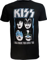 T-shirt KISS I Was Made For Lovin' You Band - Merchandise officielle