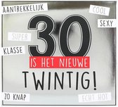 Depesche - Pop up muziekkaart met licht en de tekst "30 is het nieuwe twintig!" - mot. 004