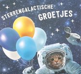 Depesche - Pop up muziekkaart met licht en de tekst "Sterrengalactische groetjes!" - mot. 027