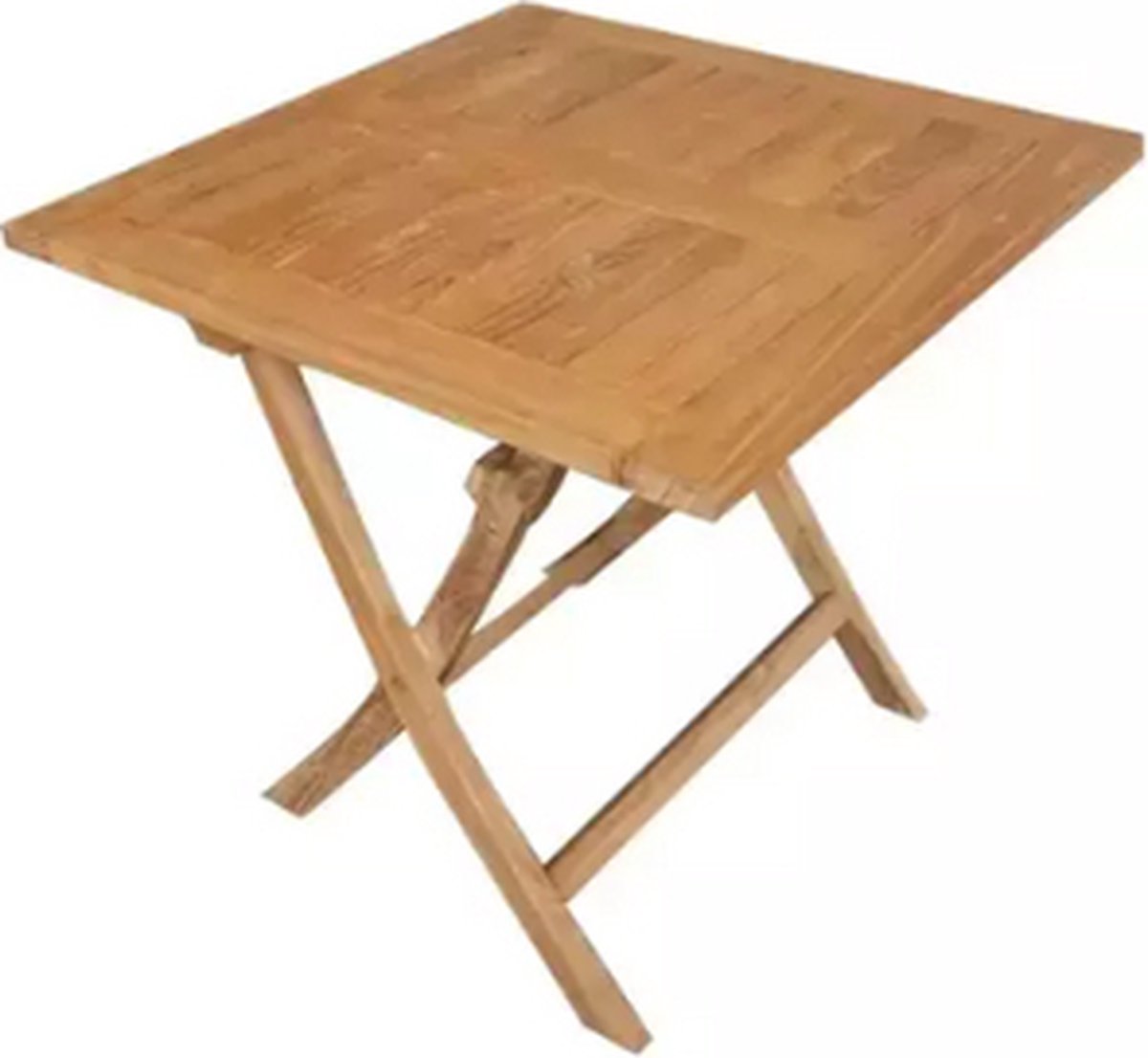 DINING TUIN KLAPTAFEL TEAK MILTON VIERKANT 90X90CM