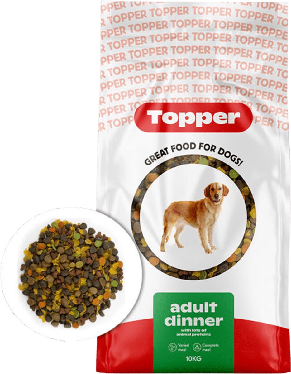 Topper adult dinner - 10kg - Hondenvoer
