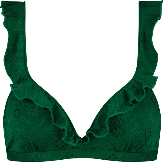 Beachlife Green Embroidery Dames Bikinitopje - Maat C42