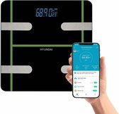Hyundai Electronics – Smart digitale personenweegschaal – H Edition – Zwart met Groen