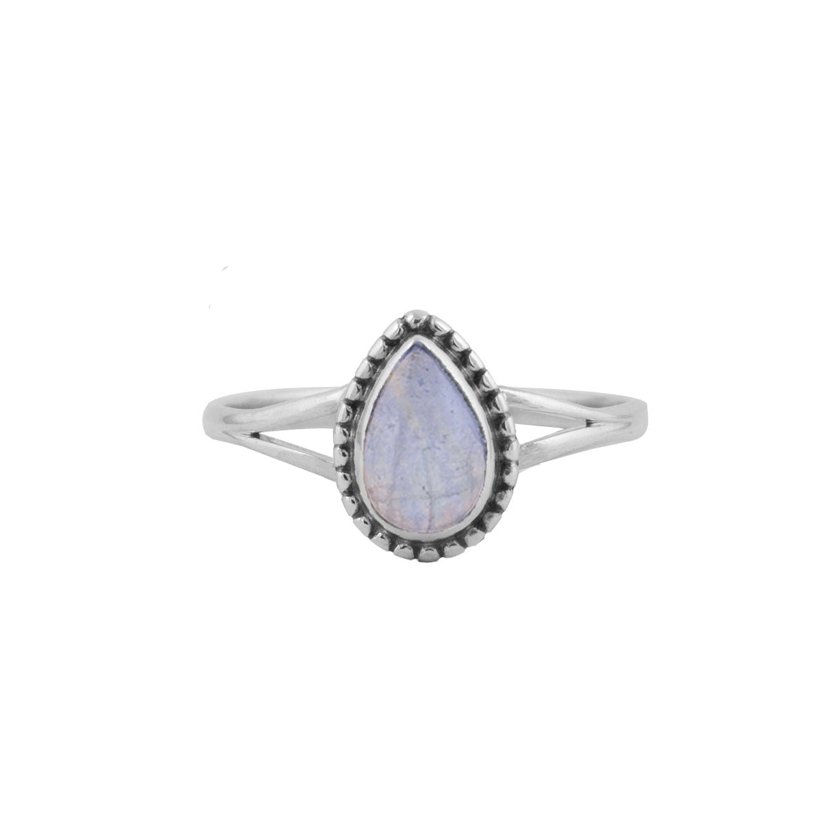 Jewelryz | Licia | Ring 925 zilver met edelsteen maansteen | 18.00 mm / maat 57