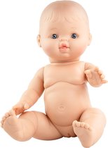 Paola Reina Gordi baby doll fille nue dans un sac 34cm