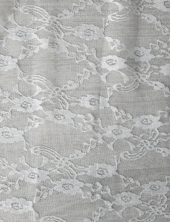 7 meter kant stof wit gaas net stoffen kanten kantstof voor naaien... | bol.com