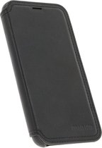 Minim Samsung Galaxy S23 Case Wallet Book Case Zwart véritable Cuir