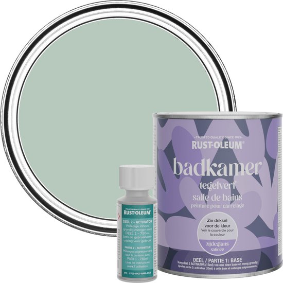 Rust-Oleum Vert Salle De Bain Carrelage Peinture Satin Brillant - Springlevend 750ml