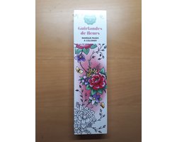 Boekenleggers om te kleuren: Marque-pages a colorier - Guirlandes de fleurs