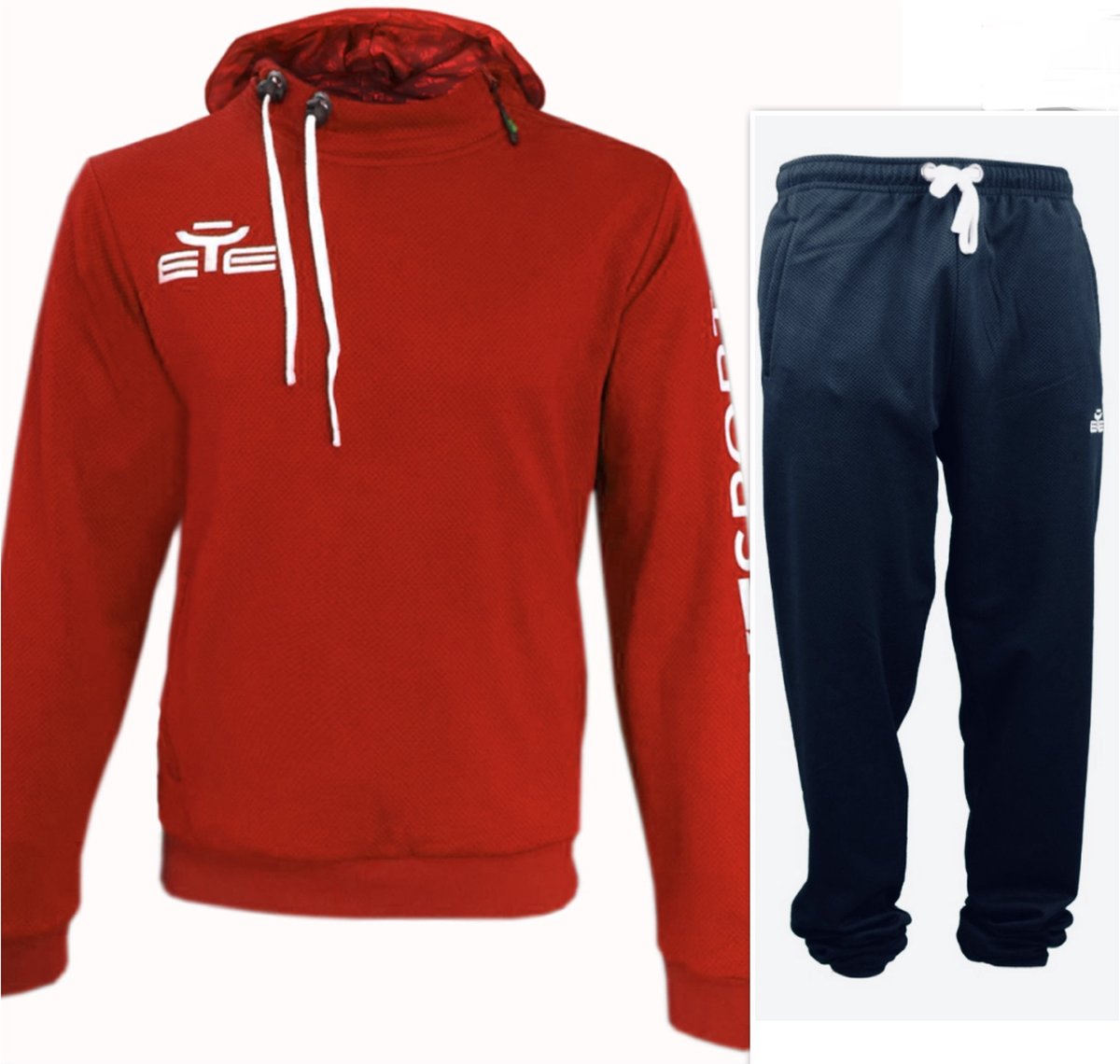 Jogging/Relaxpak Felpa Smart/Panta Drink, Eye Sportwear, maat 5XL, Rood/Navy blauw